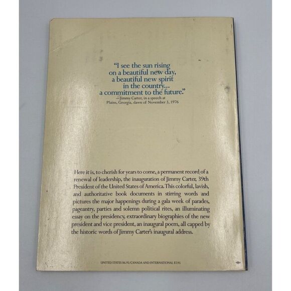 Jimmy Carter Signed Book Official 1977 Inaugural A New Spirit President JSA COA - Picture 6 of 9